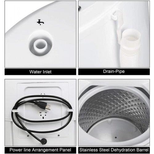 Intexca Portable Compact Twin Tub Capacity Washing Machine and Washer Spin Dryer - Toytexx Intexca Portable Compact Twin Tub Capacity Washing Machine and Washer Spin Dryer - Toytexx